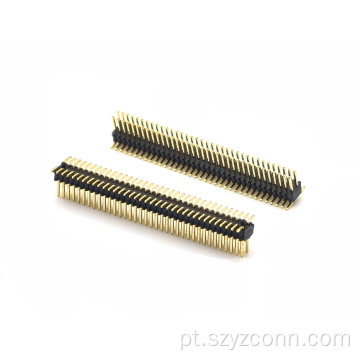 Cabeçalho de pino de passo de 0,8 mm SMT de linha dupla